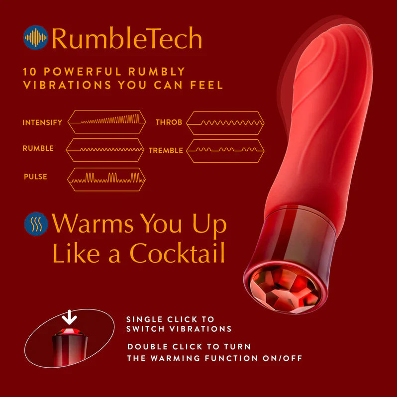 Blush Oh My Gem Desire Warming Rechargeable Vibe Ruby