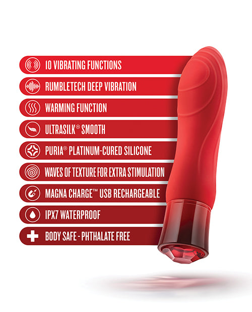 Blush Oh My Gem Desire Warming Rechargeable Vibe Ruby