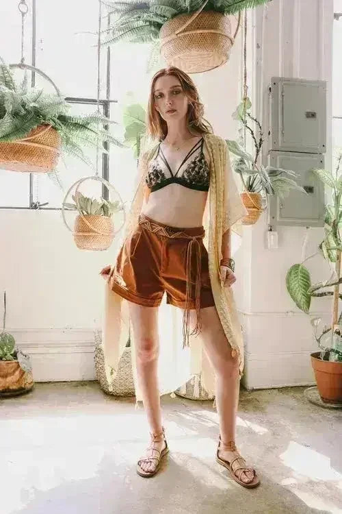 Bohemian Braided Bead Belt for Women | Femstylo