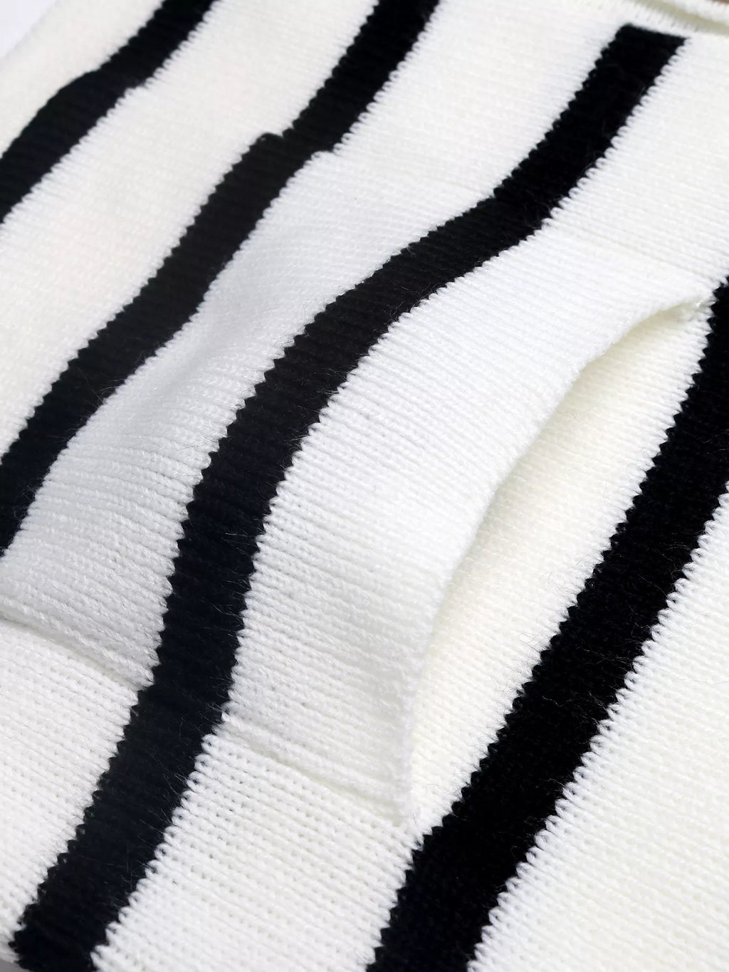 Striped Button-Front Cardigan