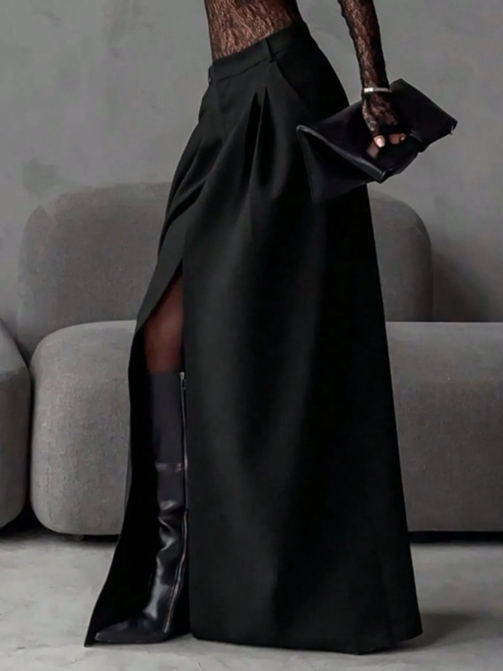 Slit Maxi Skirt