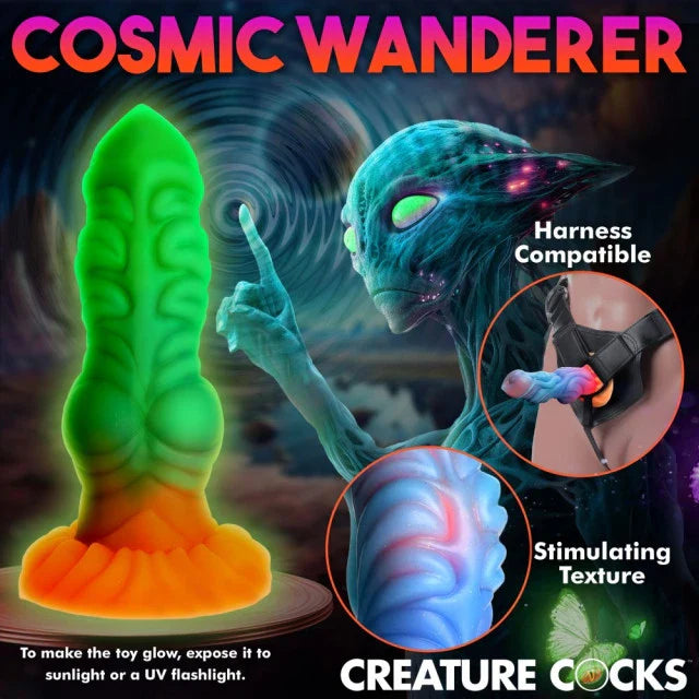 Creature Cocks Alien Invader Glow-in-the-Dark Alien Dildo