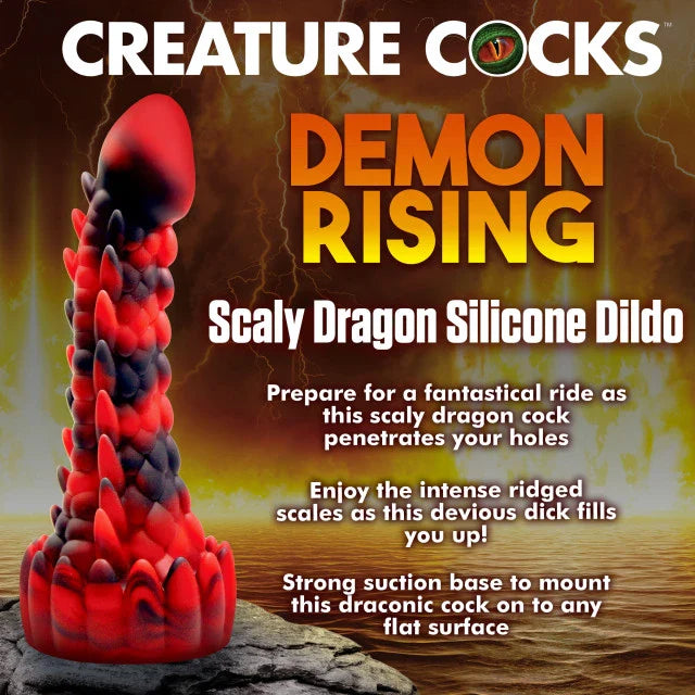 Creature Cocks Demon Rising Scaly Dragon Dildo
