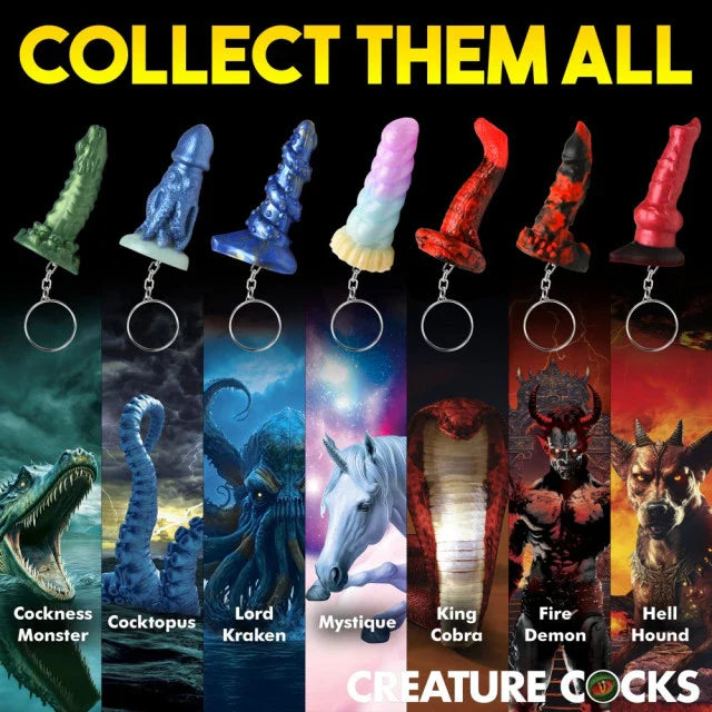 Creature Cocks King Cobra Silicone Keychain