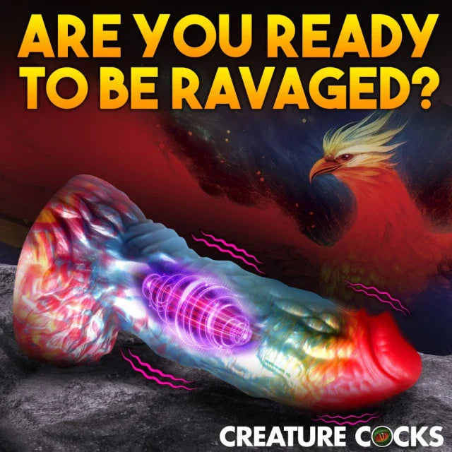 Creature Cocks Rainbow Phoenix Vibrating Dildo