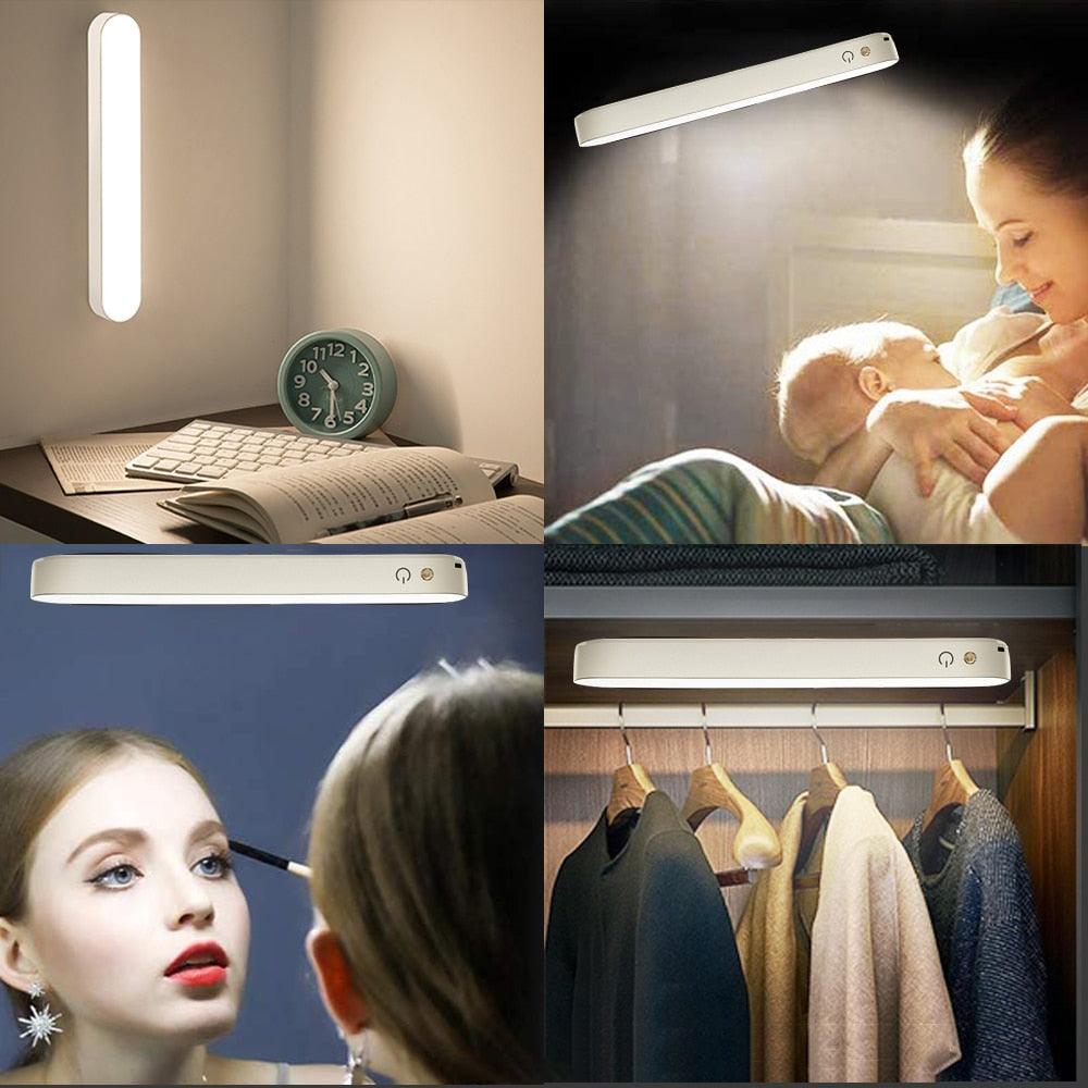 Desk Lamp USB Lamp USB LED Light Computer Table Lamp Magnetic Office Study Reading Light Rechargeable For Bedroom Decorative Table Lamp Cute Study Lamps for Bedroom Décor