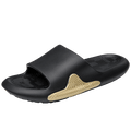 Elegant Men Black Soft Slides Light-Weight Anti-Slip Home Slippers Summer Anti-Odor House Shoes Unisex Shower Bathroom Slipper EVA Massage Foam Super Soft Non-Slip Slippers