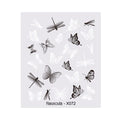 Embossed Nails Sticker 3D Flower Leaves Slider Water Transfer Nail Decals for Nail Art Transfer Sticker  3D Wave Design Decoration for Women Girls Art Stickers Decal Decoration Metallic Curve Strip Line Nail Decor