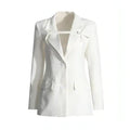 Fashion Slim Fit Patchwork Suit Jacket For Women | Femstylo