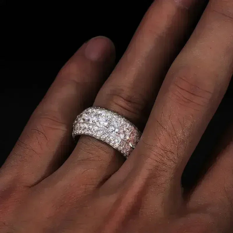 LuxeJewels™ - S925 Sterling Silver Mosonite Ring