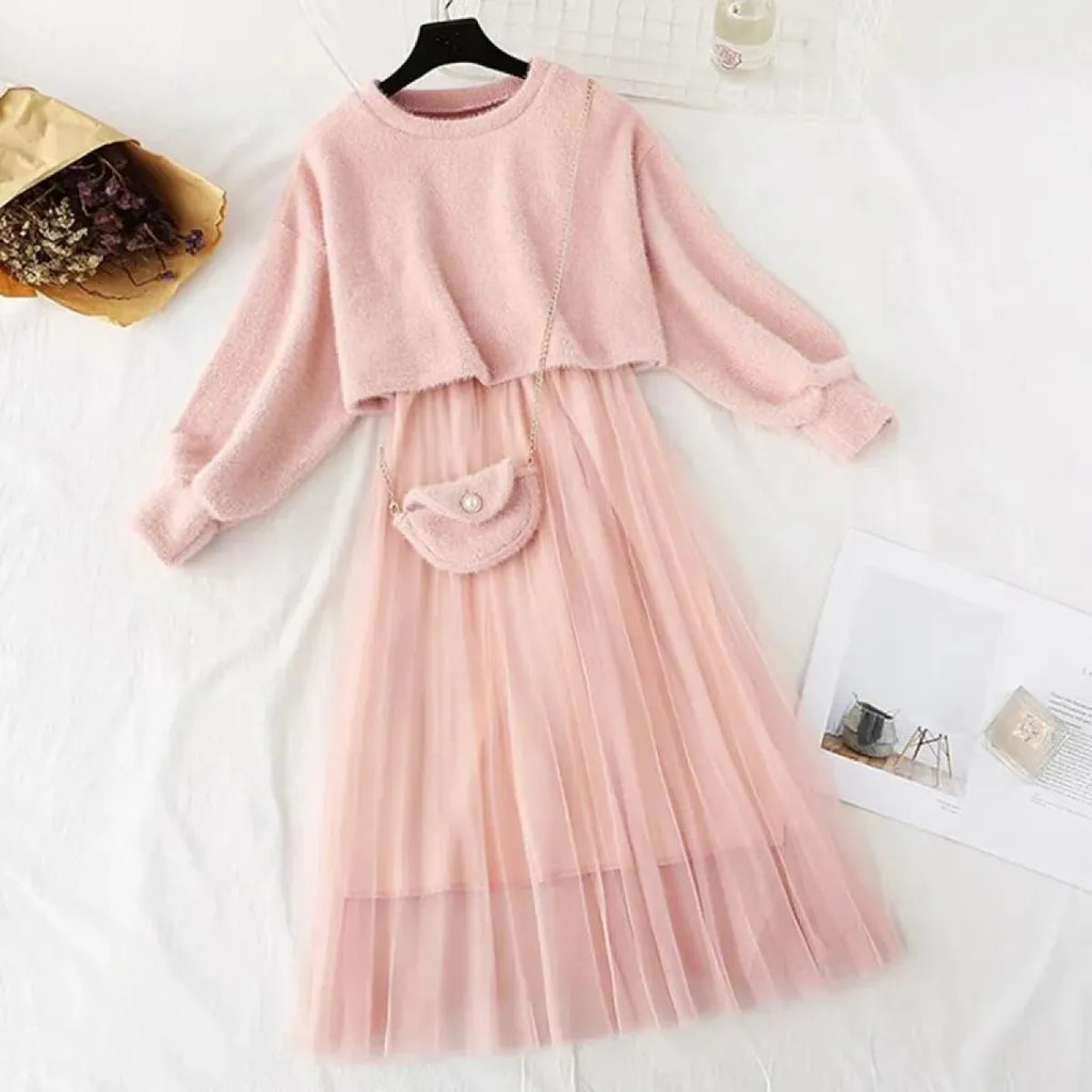 2 Piece Crop Top/Dress
