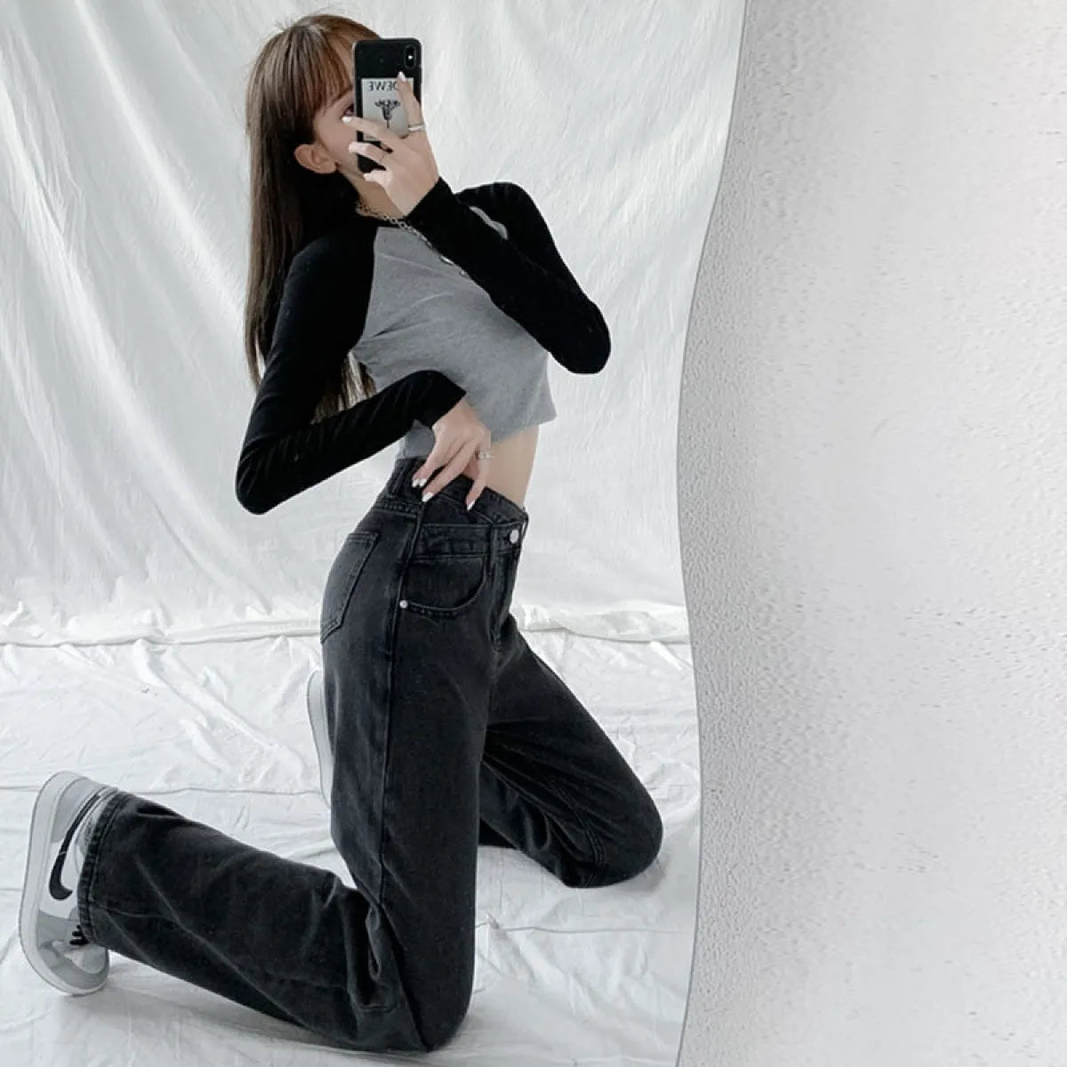 High Waist Wide Leg Jeans