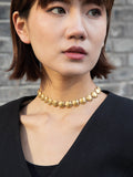 Modern summer beach style fashion ocean metal shell necklace