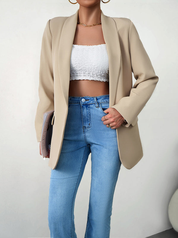 Women's Professional Blazer Suit - Lapel Jacket - Multiple Colors