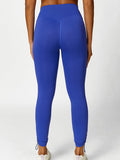 Women's Drawstring Yoga Breathable Solid Color Running Tights