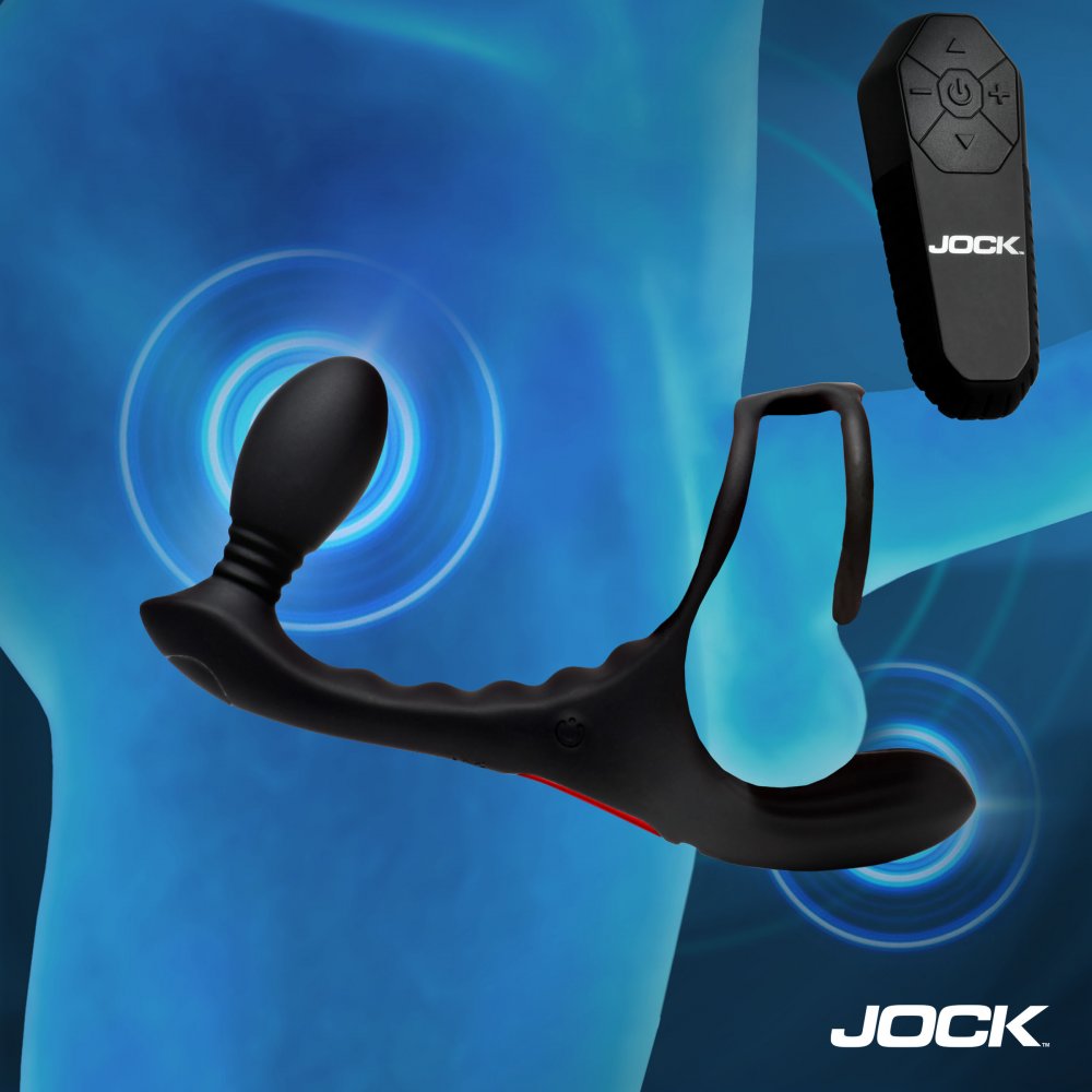 JOCK Triple Rush Vibrating C-Ring and Anal Plug