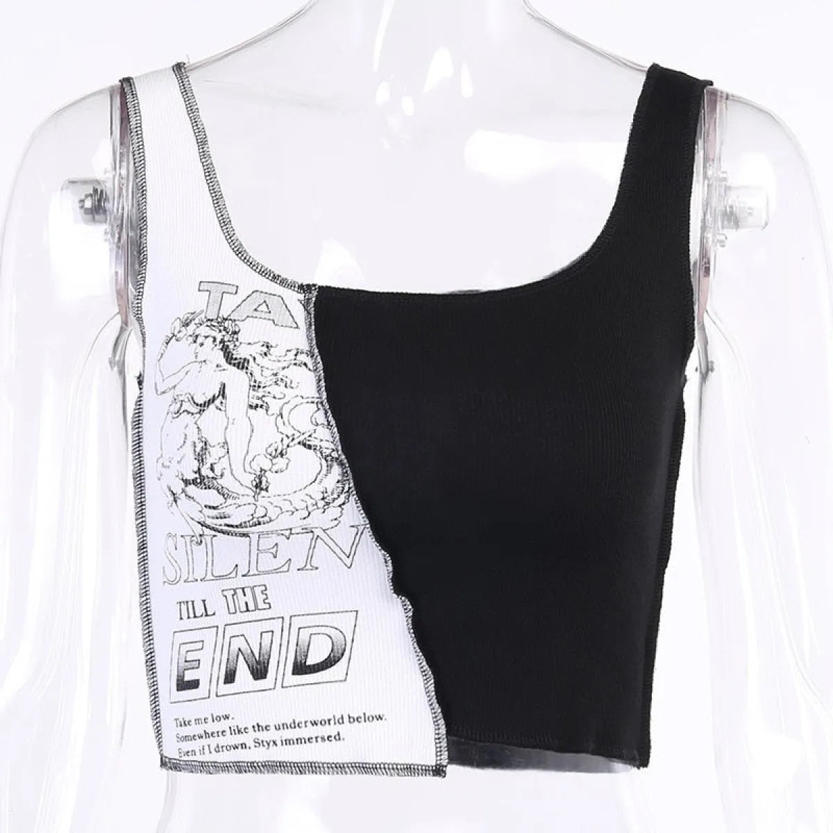 Silent Till The End Crop Top