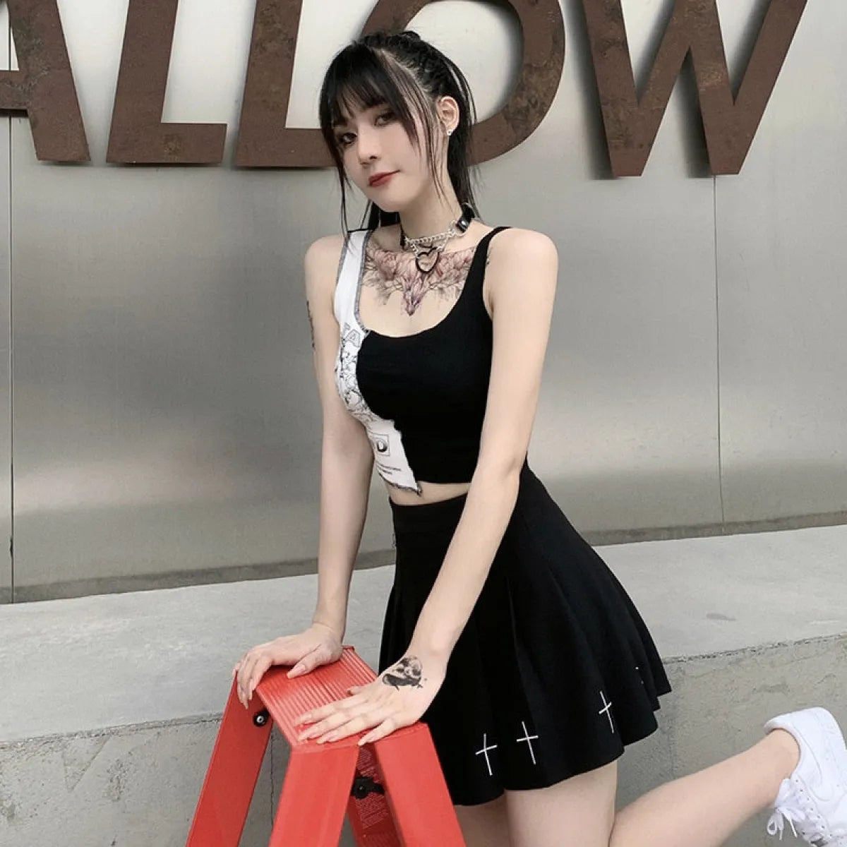 Silent Till The End Crop Top