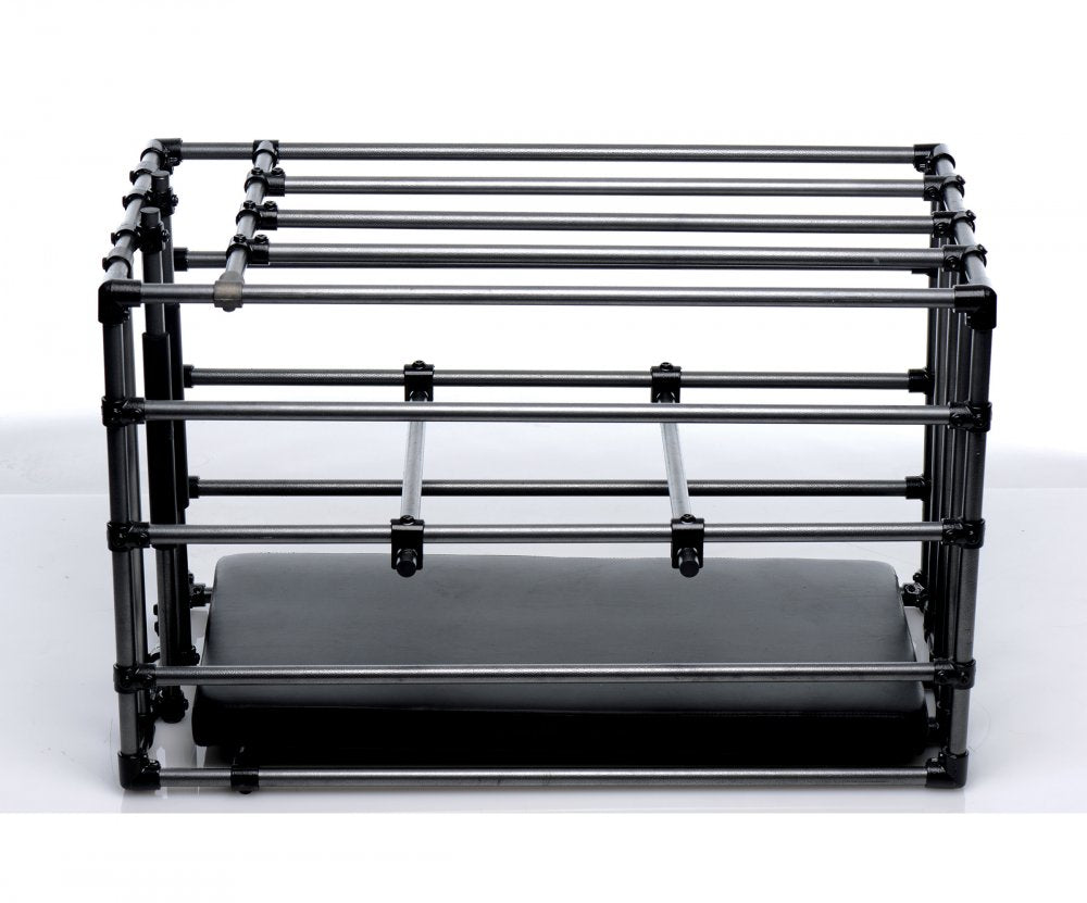 Master Series Kennel BDSM Puppy Cage with Padded Board