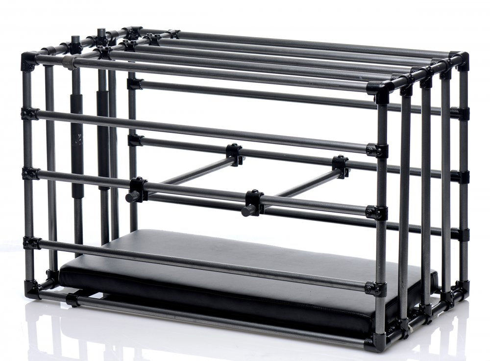 Master Series Kennel BDSM Puppy Cage with Padded Board