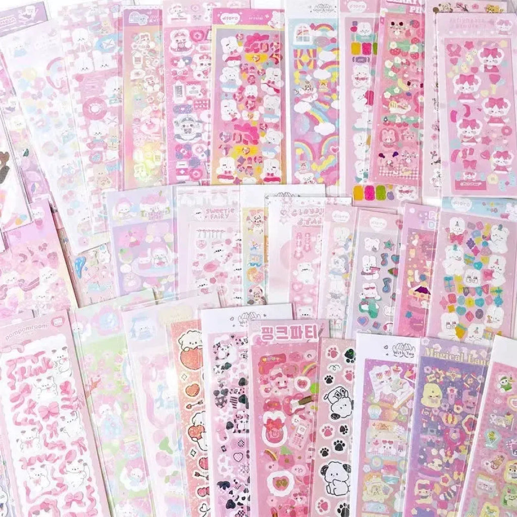 Korean Kawaii Sticker Pack - Laser-Cut for Albums & DIY