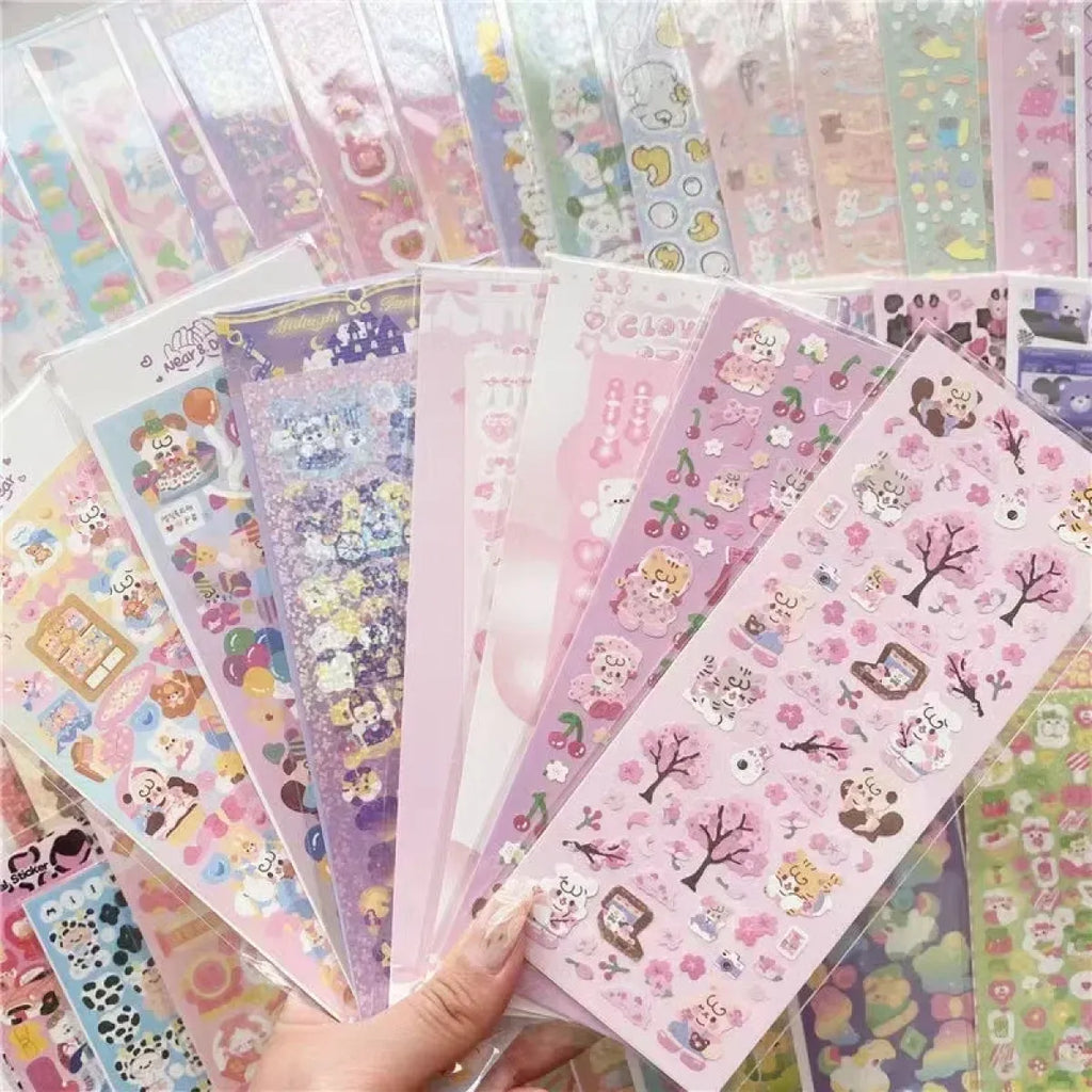 Korean Kawaii Sticker Pack - Laser-Cut for Albums & DIY