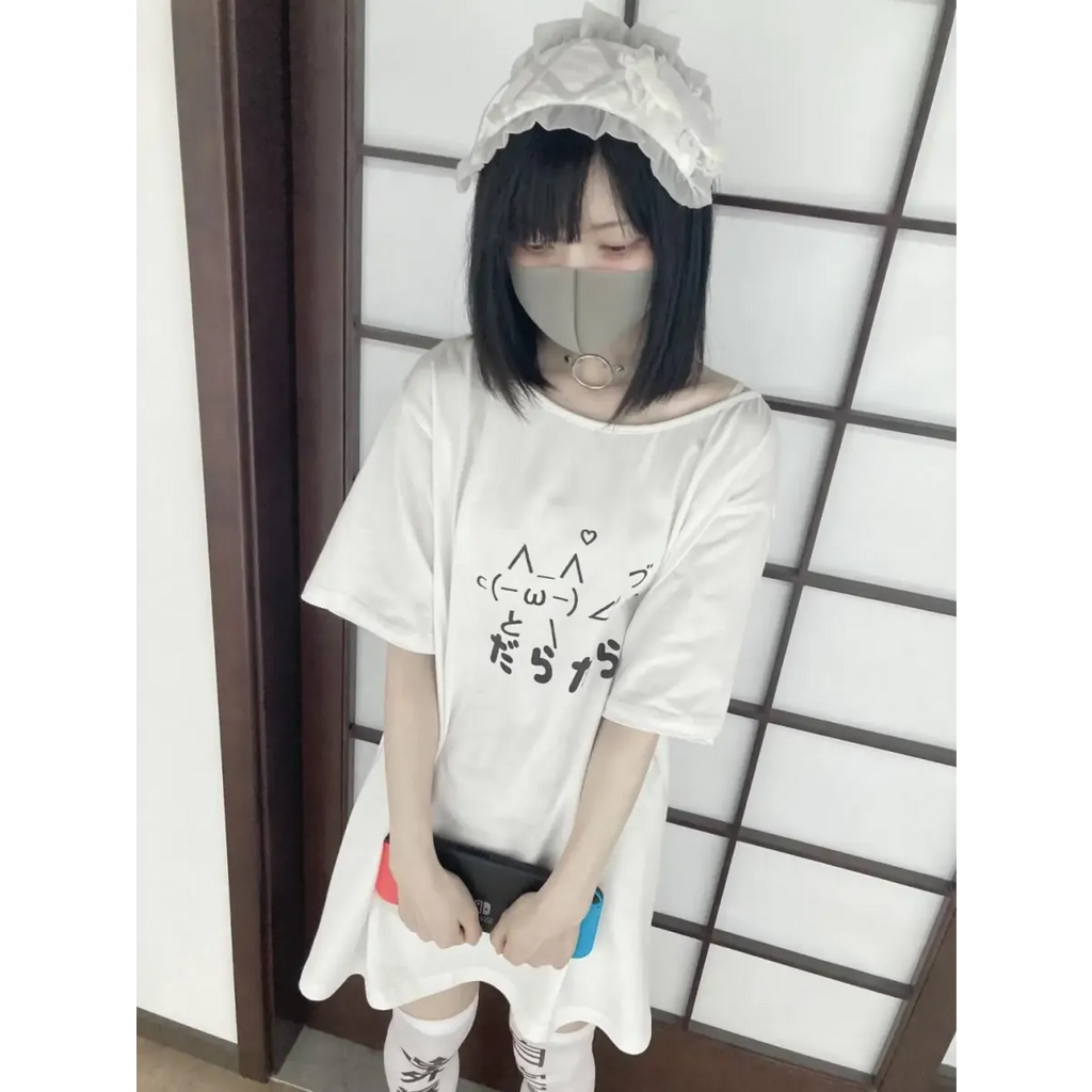 Kawaii "Lazy Cat" T-Shirt