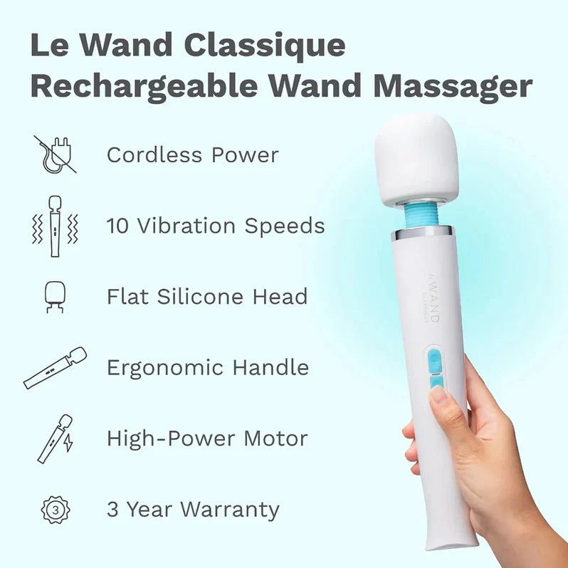 Le Wand Classique Rechargeable Wand Vibrator