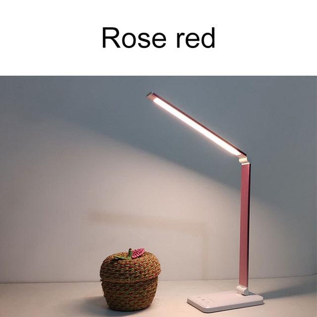 Led Desk Lamps USB Eye-Protection Table Lamp 5 Dimmable Level Touch Night Light For Bedroom Bedside Reading Decorative Table Lamp Cute Study Lamps for Bedroom Décor