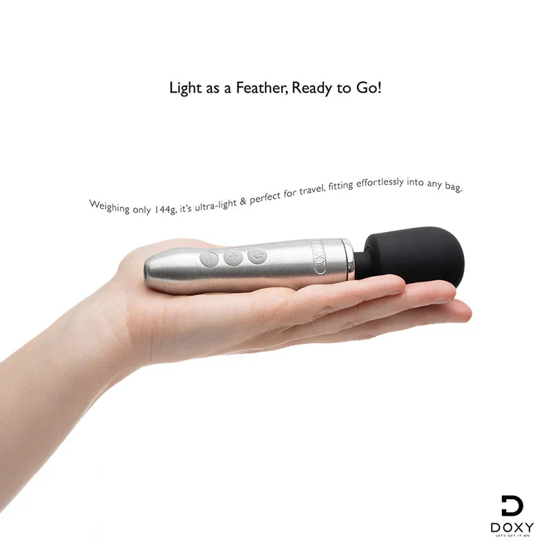 Doxy Go Compact Wand Massager | Deep Rumbly Power for Travel