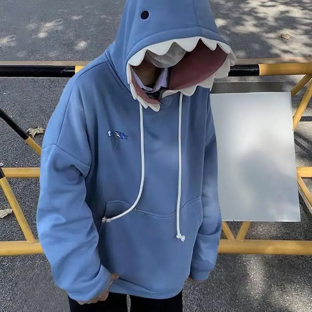 Unisex Shark Hoodie – Long Sleeve Pullover Sweatshirt