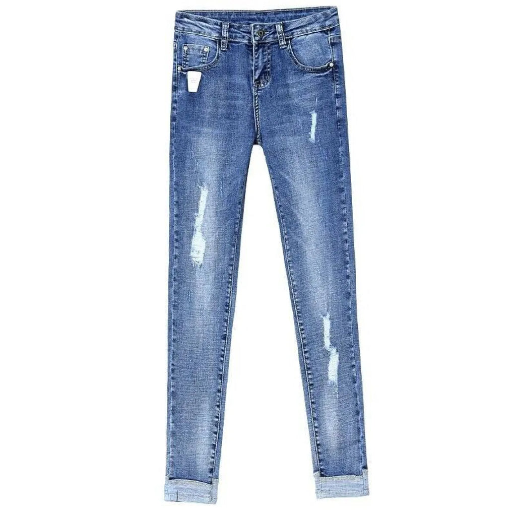 Vintage High Waisted Ripped Jeans