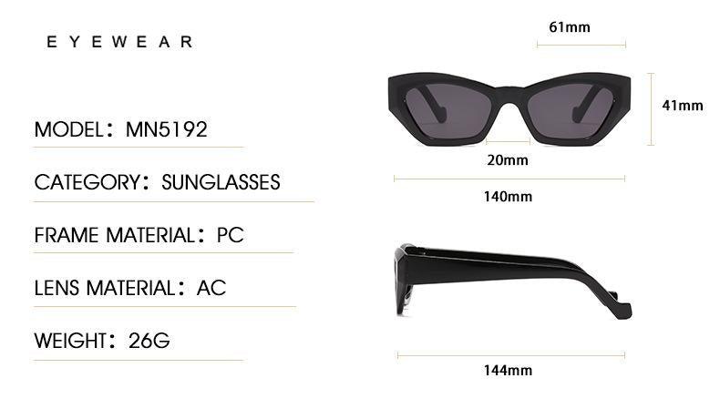 Vintage Style Retro Style Women Sunglasses New Irregular Glasses For Women  Eyewear For Women Sunglasses Women Men Vintage Square Glasses
