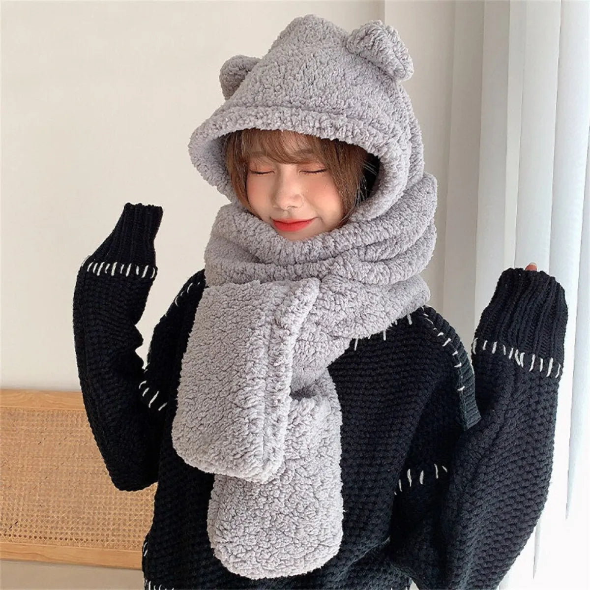 Winter Knitted Cap Sets